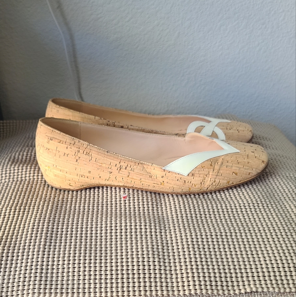 Christian Louboutin LOVE Cork Ballet Flats